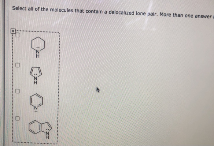 Solved Select all of the molecules that contain a | Chegg.com