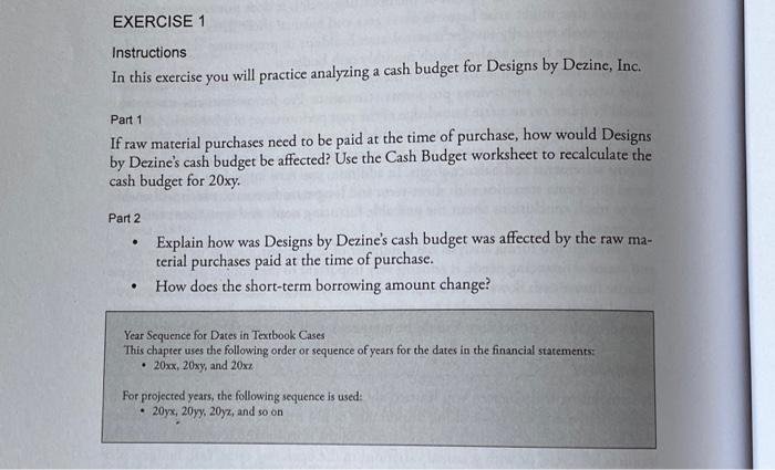 Prepare your responses to Exercises 1 and 2 on pages | Chegg.com