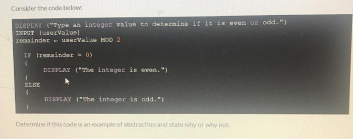 Solved Consider the following code which uses variables x, | Chegg.com
