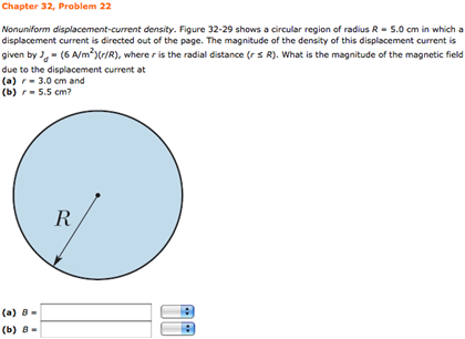 Solved Nonuniform Displacement-current Density. Figure 32-29 | Chegg.com