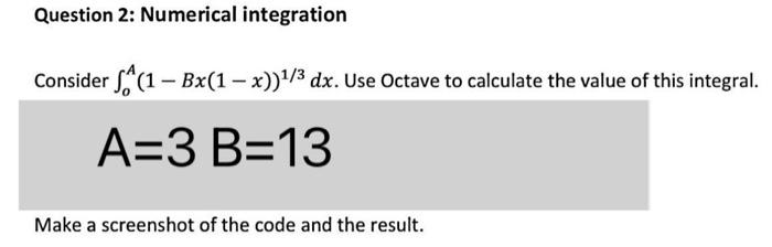 Solved Question 2: Numerical integration Consider SM (1 – | Chegg.com