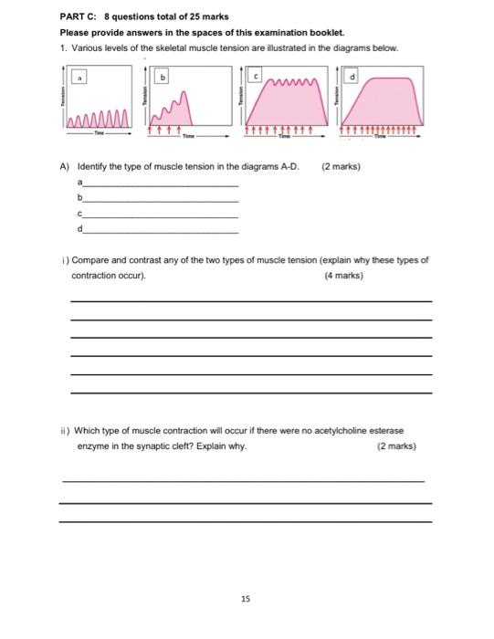 Solved Need some assistance in muscle contractions and | Chegg.com