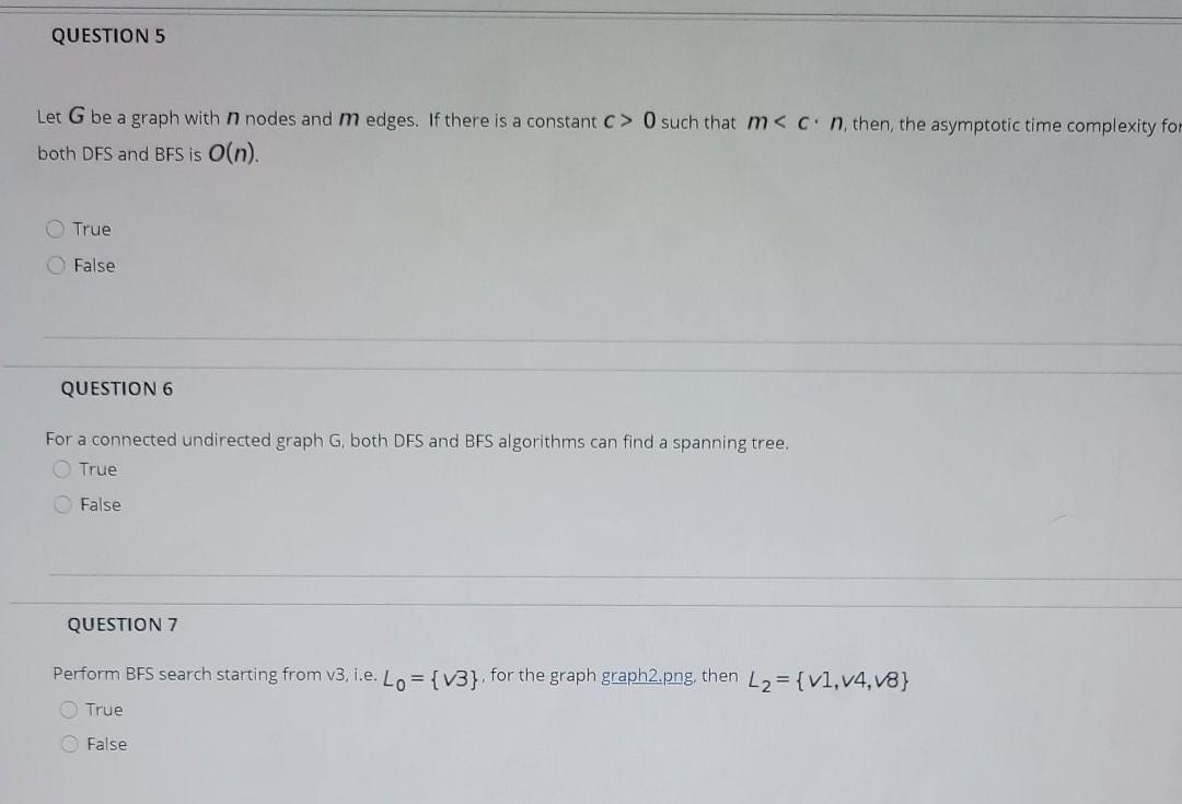 Solved QUESTION 5 Let G be a graph with n nodes and m edges. | Chegg.com