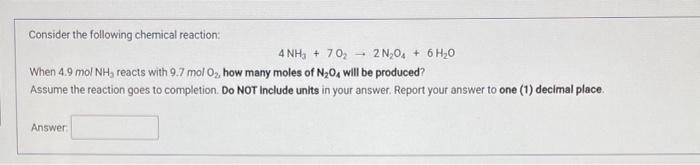Solved Consider the following chemical reaction: | Chegg.com
