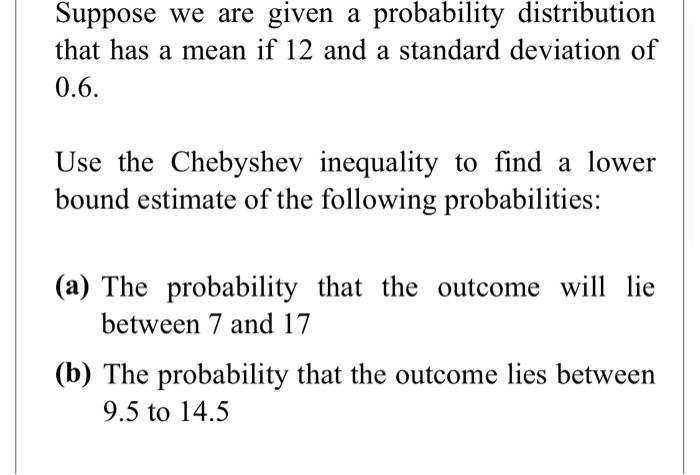 Solved Suppose we are given a probability distribution that | Chegg.com