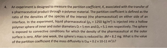 the partition coefficient experiment