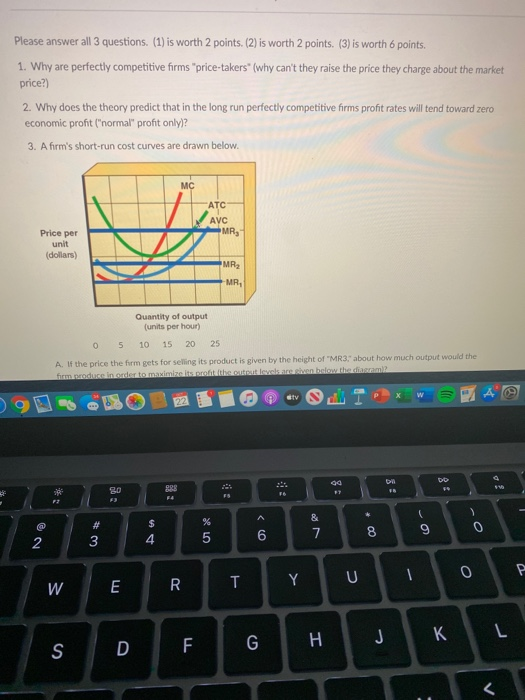 Solved Please answer all 3 questions. (1) is worth 2 | Chegg.com