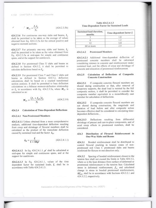 Solved Give the summary of Section 424 serviceability | Chegg.com