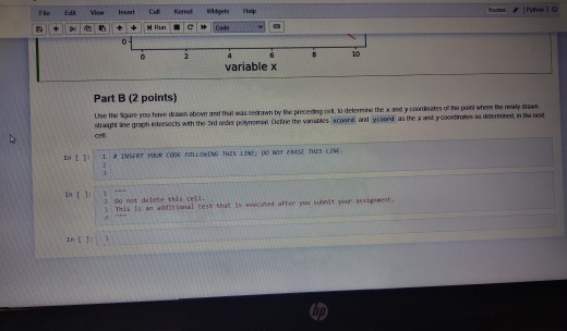 Solved Programming in python I need help with part B.. I | Chegg.com