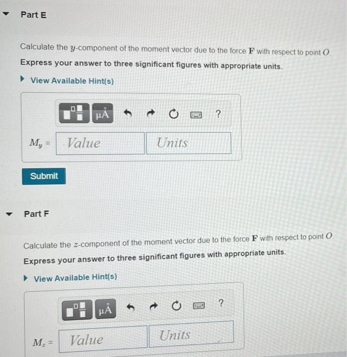 Solved Part A Learning Goal: To Calculate The Moment Of A | Chegg.com