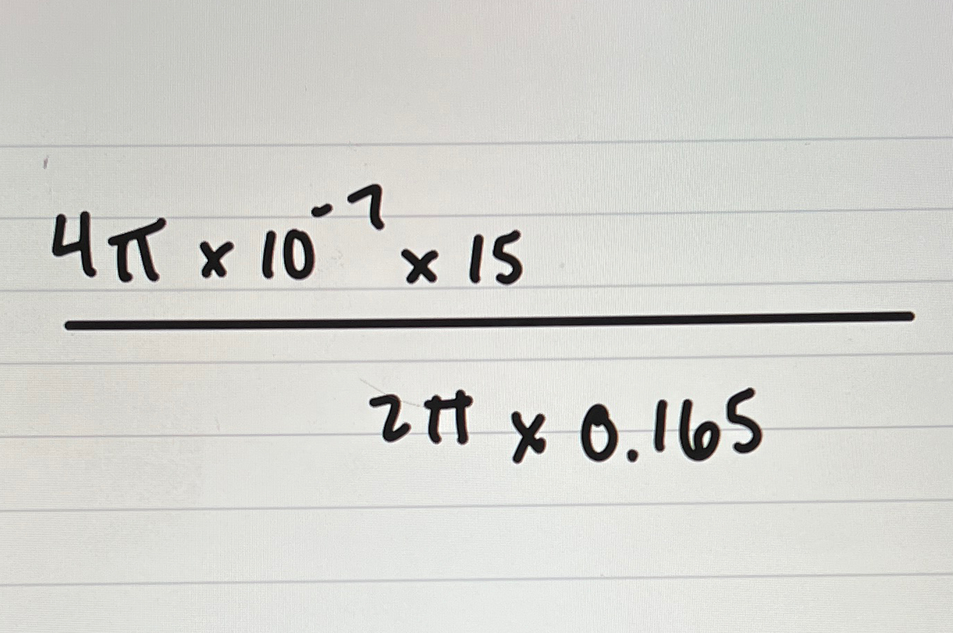 4 pi into 10 7