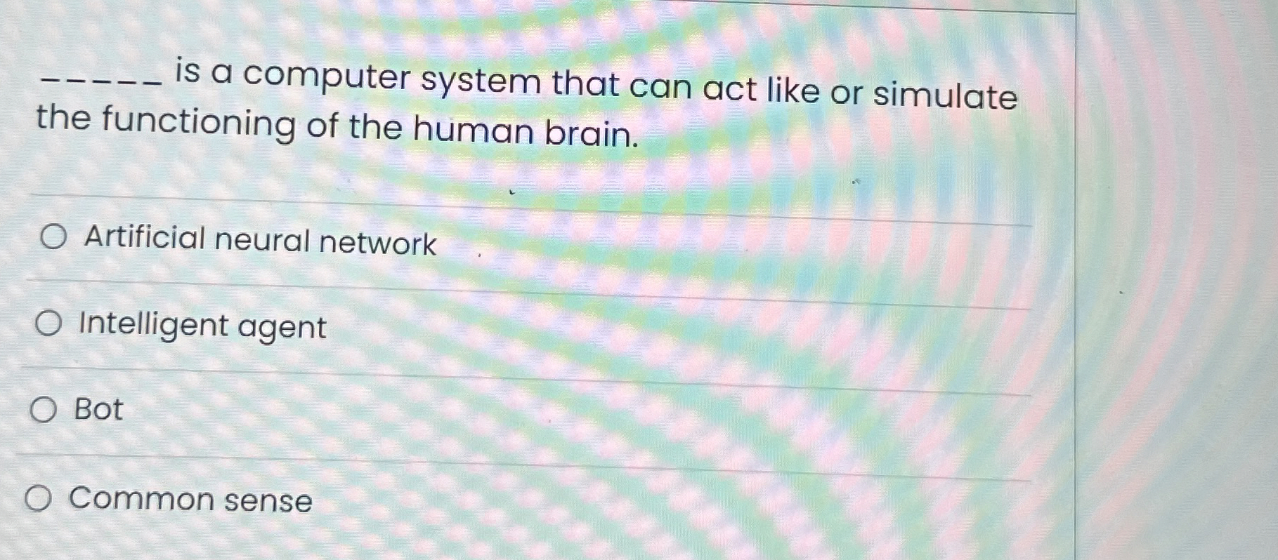 Solved q, ﻿is a computer system that can act like or | Chegg.com