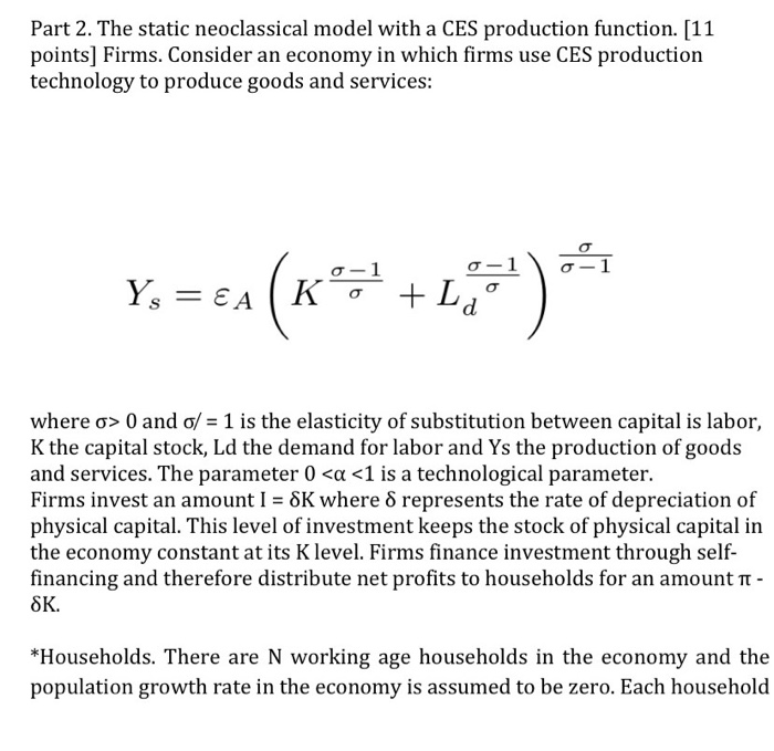 Part 2 The Static Neoclassical Model With A CES Chegg part-2-the-static-neoclassical-model-with-a-ces-chegg
