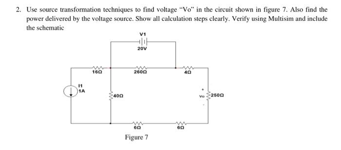 Solved 1. Apply the Superposition theorem to the circuit | Chegg.com