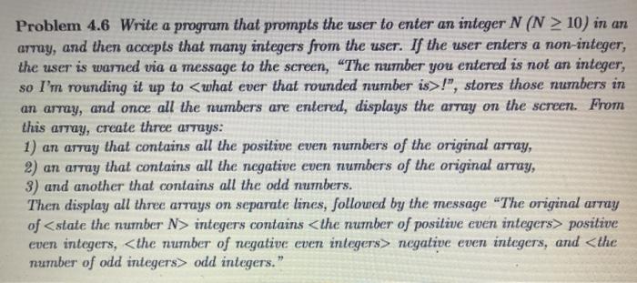 Solved Problem 4.6 Write a program that prompts the user to | Chegg.com