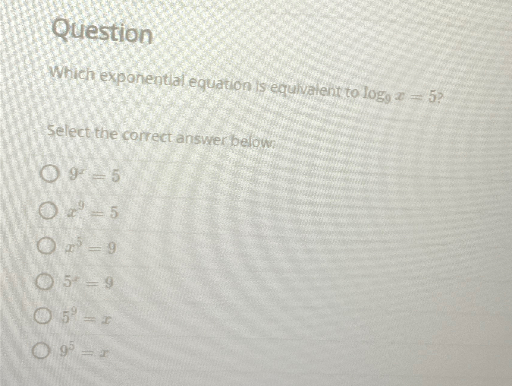 solved-questionwhich-exponential-equation-is-equivalent-to-chegg