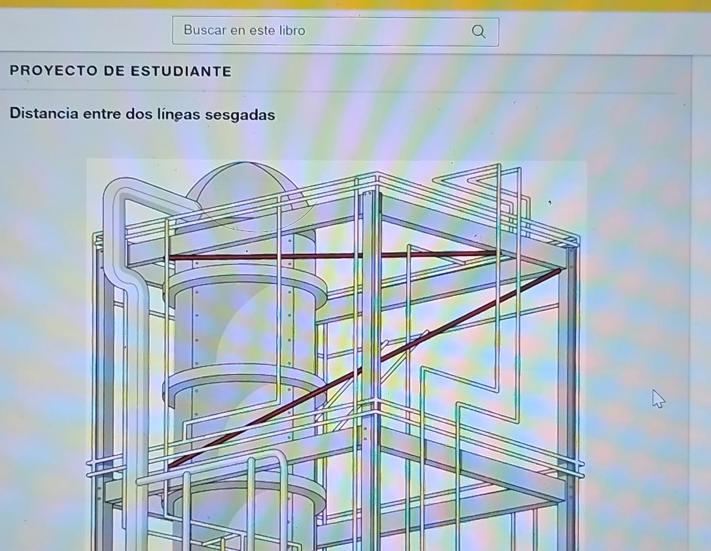 Distancia entre dos líneas sesgadas