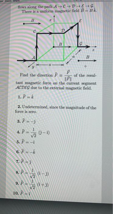 Solved 009 10 0 Points Given A Current Segment Which Flow Chegg Com