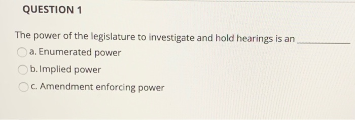 Solved Question 1 In Mcculloch V Maryland The Court Argu Chegg Com