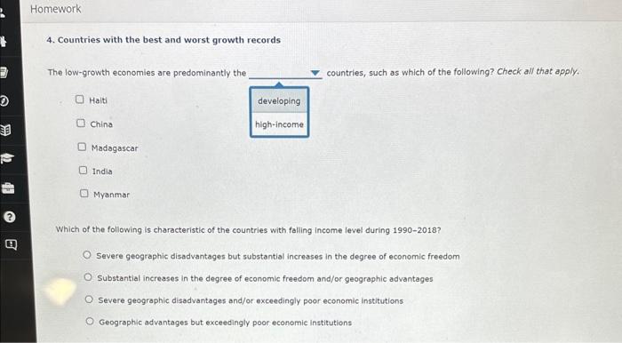 Solved 3. The effect of reduced transportation and | Chegg.com