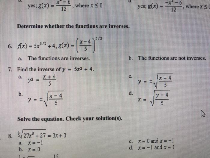 Solved X 6 Yes G X 12 Where X So Yes G X X 6 12 Chegg Com