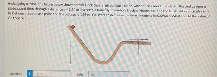 Solved Redesigning a track. The figure below shows a small | Chegg.com