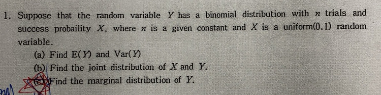 Solved Suppose that the random variable Y ﻿has a binomial | Chegg.com