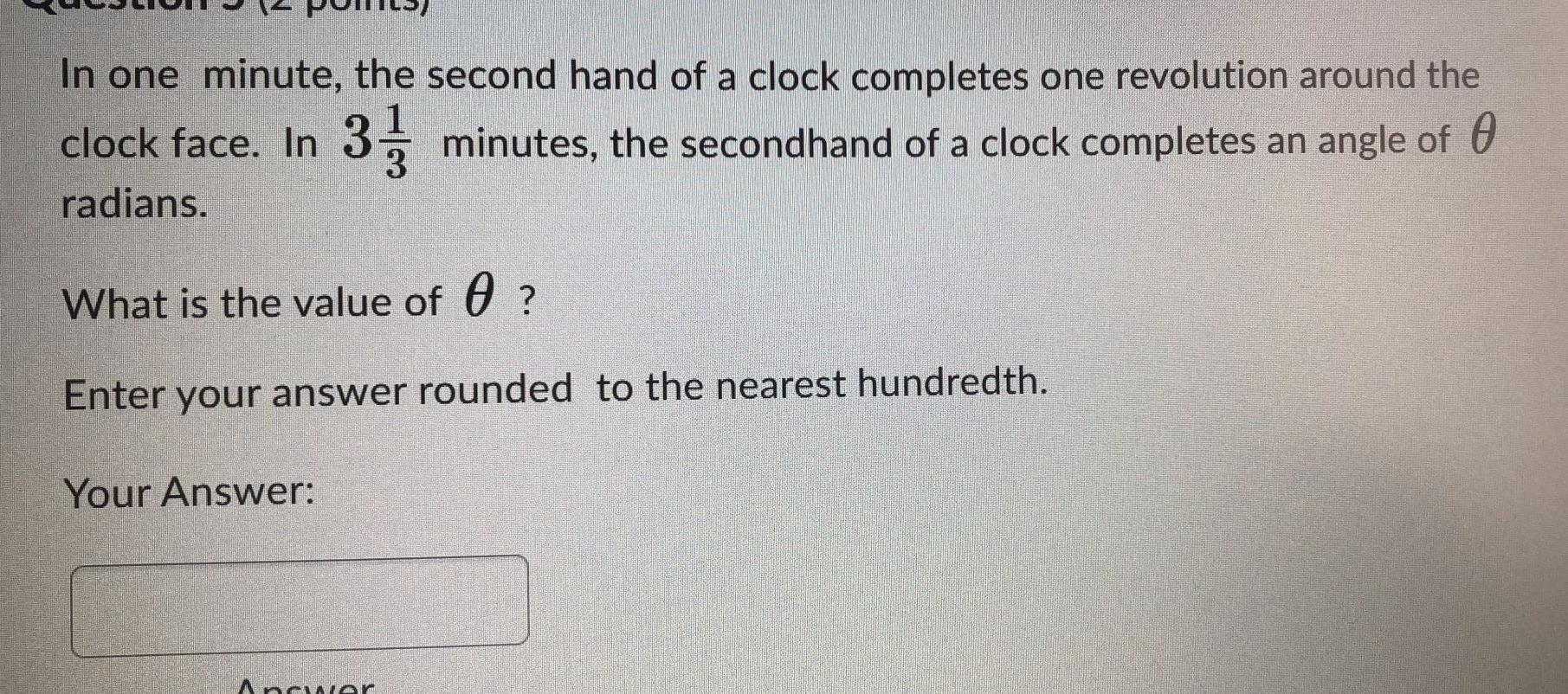 Solved In one minute, the second hand of a clock completes