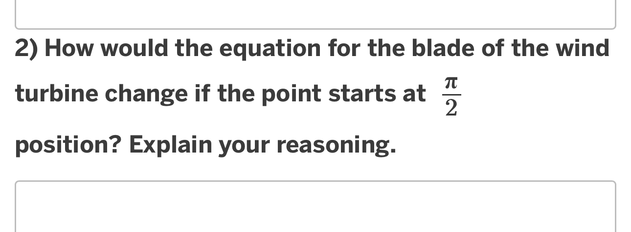 Solved How would the equation for the blade of the wind | Chegg.com