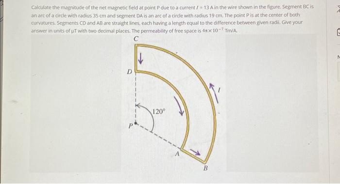 Solved Calculate the magnitude of the net magnetic field at | Chegg.com