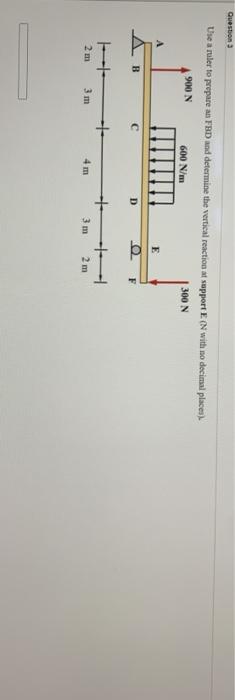 Solved Question 3 Use a ruler to prepare an FBD and | Chegg.com
