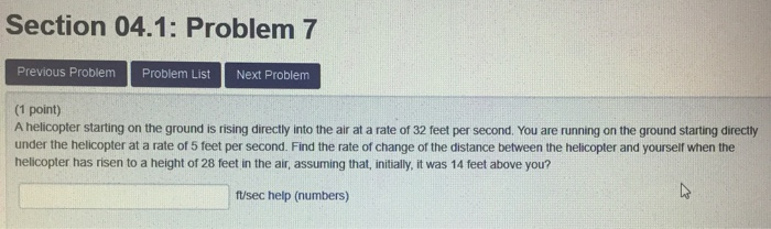 Solved Section 04.1: Problem 5 Previous Problem Problem List | Chegg.com