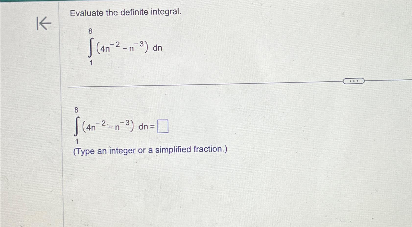 Solved Evaluate the definite | Chegg.com