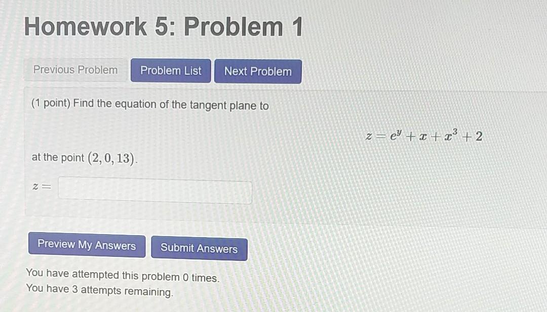 Solved Homework 5: Problem 1 Previous Problem Problem List | Chegg.com
