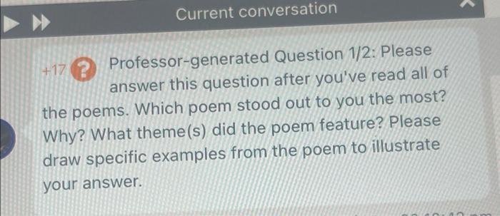 the professor poem