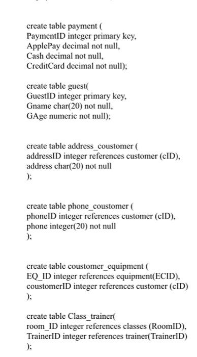 Solved First fill the table below using insert into command | Chegg.com