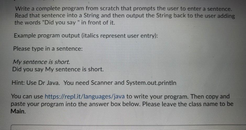 Solved Write a complete program from scratch that prompts | Chegg.com