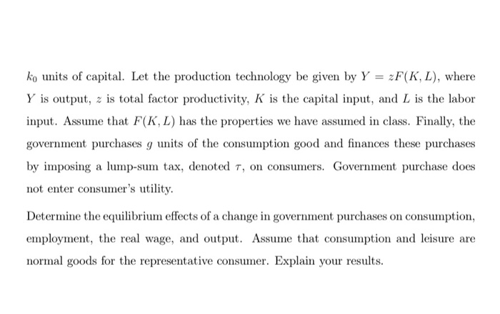 1 Consider An Economy With A Continuum Of Consume Chegg Com