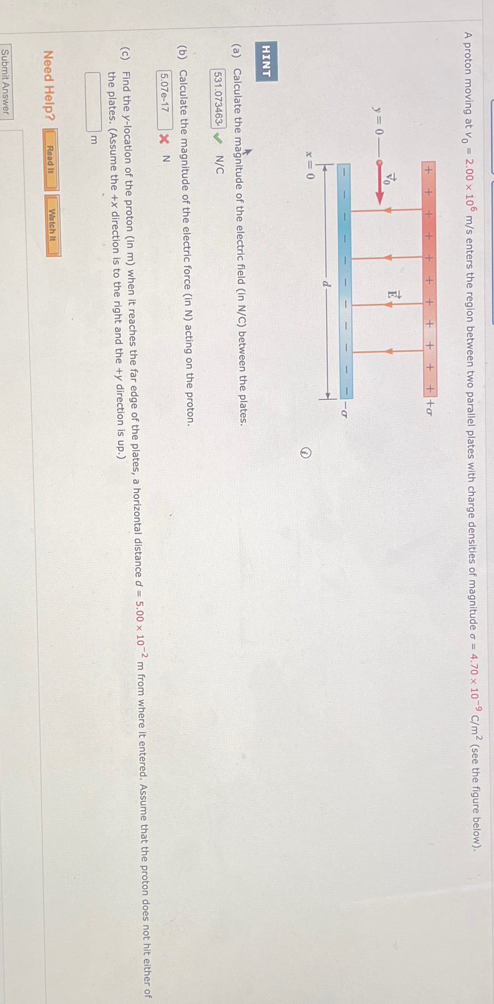 Solved A Proton Moving At V0200×106ms ﻿enters The Region 5860