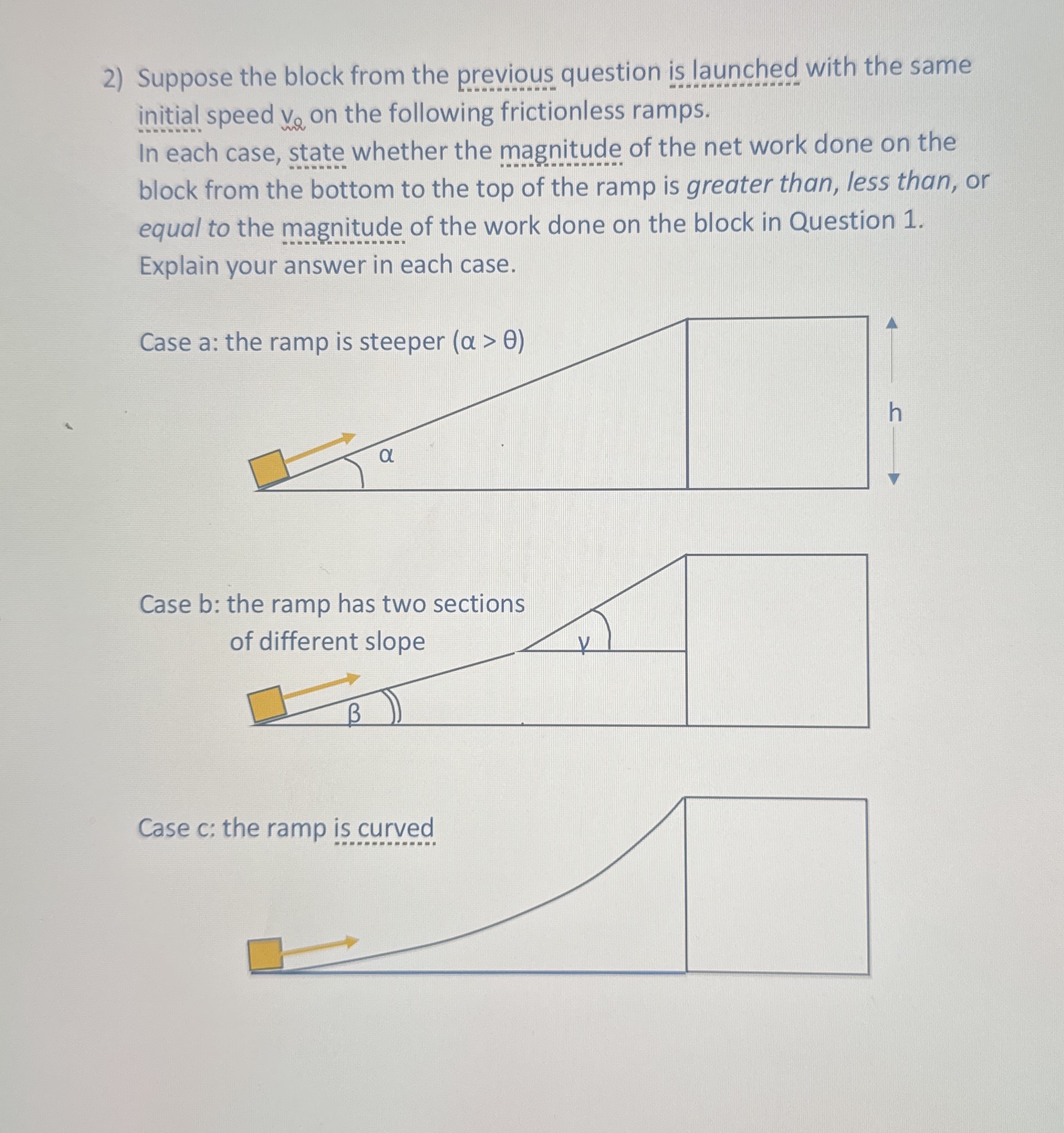 Solved Suppose the block from the previous question is | Chegg.com