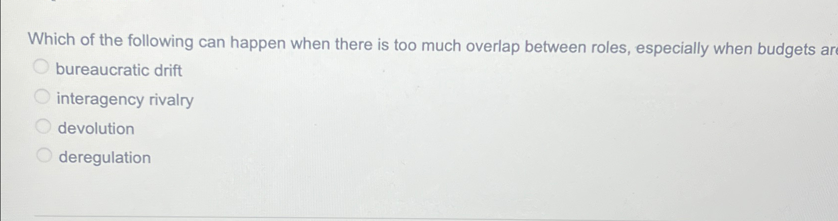 Solved Which of the following can happen when there is too | Chegg.com