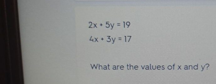 2x 3y 17 x 5y 19