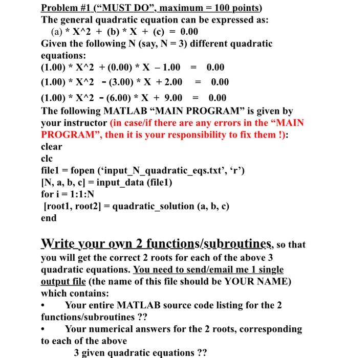 Solved Problem \#1 (
