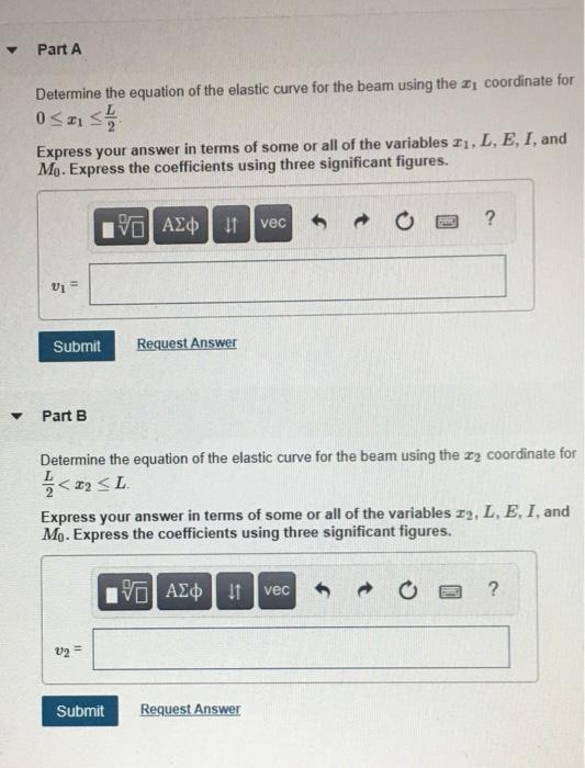 Solved Consider the beam shown in (Figure 1). El is constant | Chegg.com