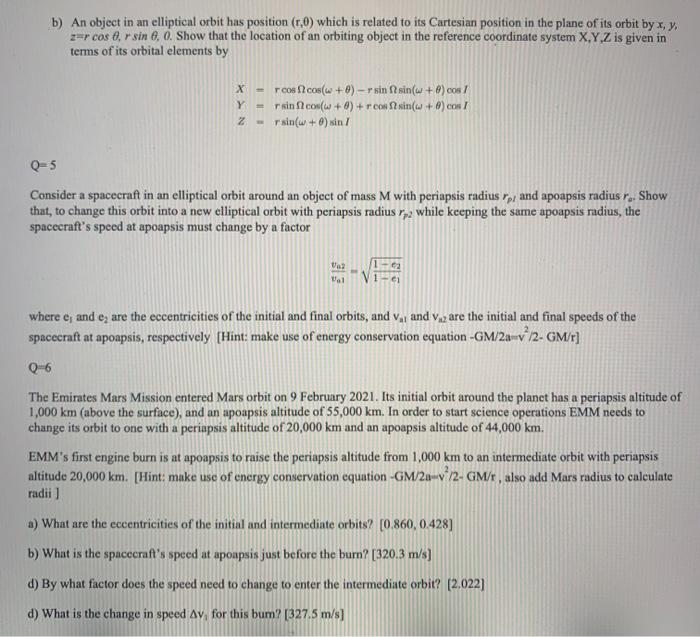 Solved Q-1 The position of an object in 3D space is given by | Chegg.com
