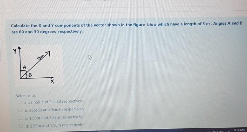 Solved Calculate the X and Y components of the vector shown | Chegg.com