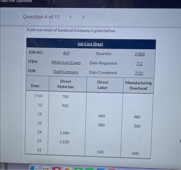 solved-a-job-cost-sheet-of-sandoval-company-is-given-chegg