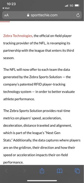 NFL Next Gen Stats Powered By Zebra's RFID Technology