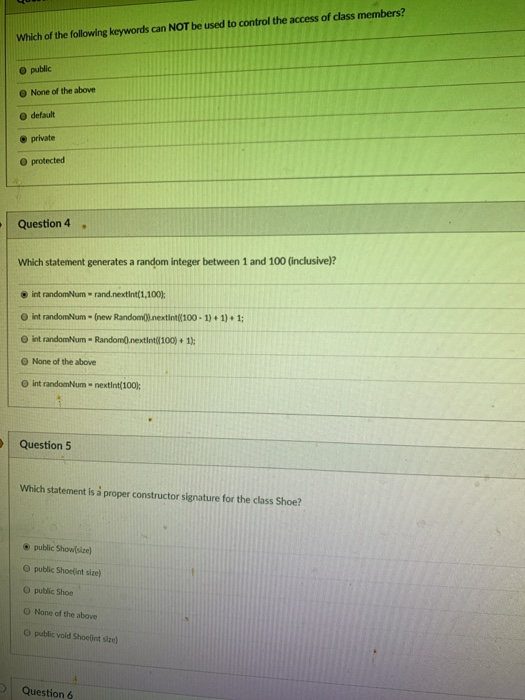 Solved Which of the following keywords can NOT be used to | Chegg.com
