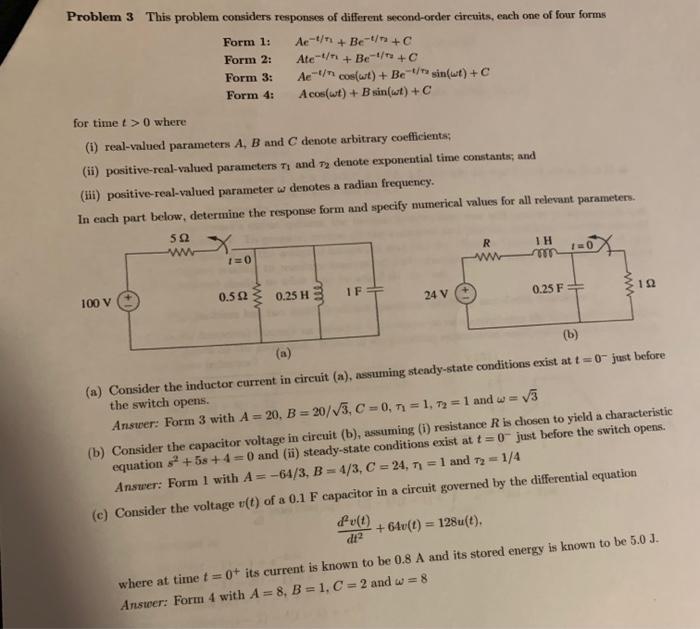 Solved complete a b and c in Problem 3 this problem | Chegg.com